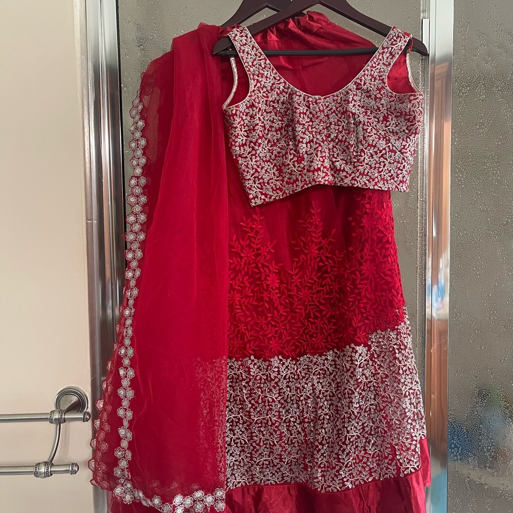 Lehenga Choli Blouse Skirt Dupatta Set